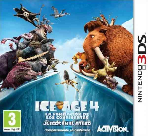 Ice Age 4 Form De Los Continen Juegos En El Artico 3ds